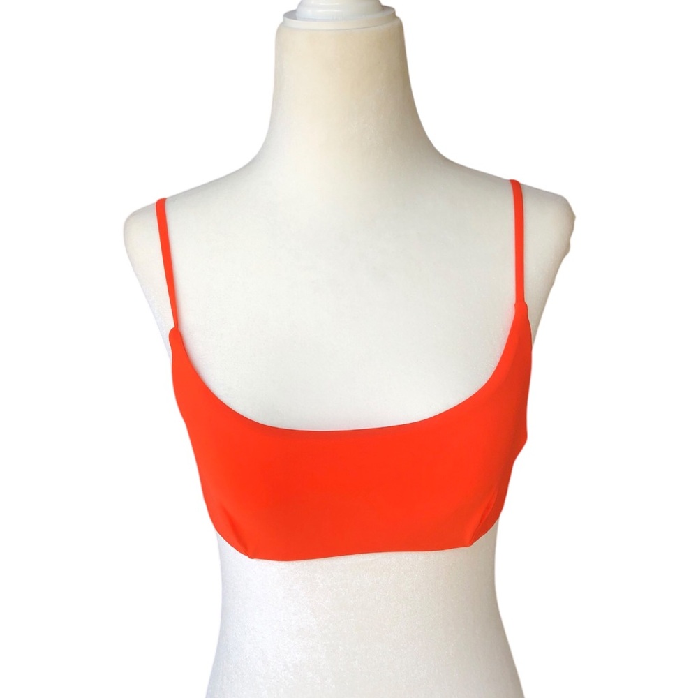 Tory Burch Adjustable Orange Bathing Suit top - Picture 3 of 10
